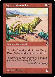 【ENG】《紅蓮のサラマンダー/Pyric Salamander》[MIR]