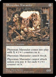 【ENG】《ファイレクシアの略奪機/Phyrexian Marauder》[VIS]