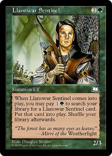 【ENG】《ラノワールの歩哨/Llanowar Sentinel》[WTH]