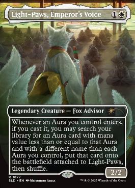 【ENG】【Foil】《皇の声、軽脚/Light-Paws, Emperor's Voice》(1877)[Secret Lair]