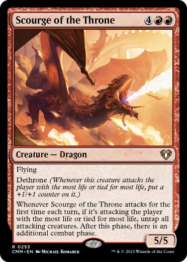 【ENG】【Foil】《玉座の災い魔/Scourge of the Throne》[CMM]