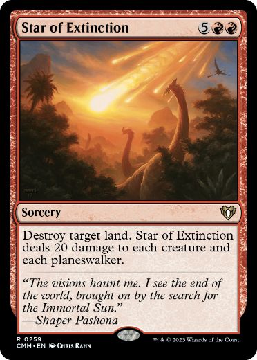 【ENG】【Foil】《絶滅の星/Star of Extinction》[CMM]