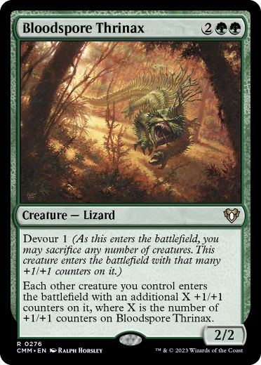 【ENG】【Foil】《血胞子のトリナクス/Bloodspore Thrinax》[CMM]