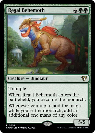【ENG】【Foil】《絢爛なビヒモス/Regal Behemoth》[CMM]