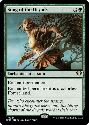 【ENG】【Foil】《ドライアドの歌/Song of the Dryads》[CMM]