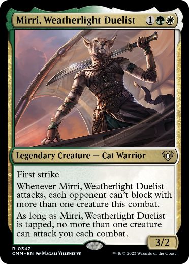 【ENG】【Foil】《ウェザーライトの決闘者、ミリー/Mirri, Weatherlight Duelist》[CMM]