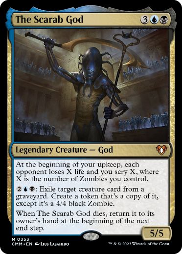 【ENG】【Foil】《スカラベの神/The Scarab God》[CMM]