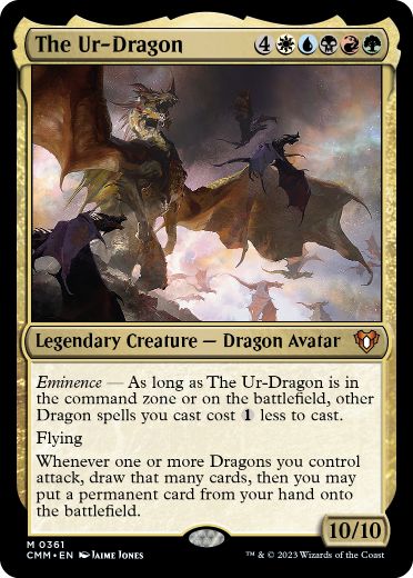 【ENG】【Foil】《始祖ドラゴン/The Ur-Dragon》[CMM]