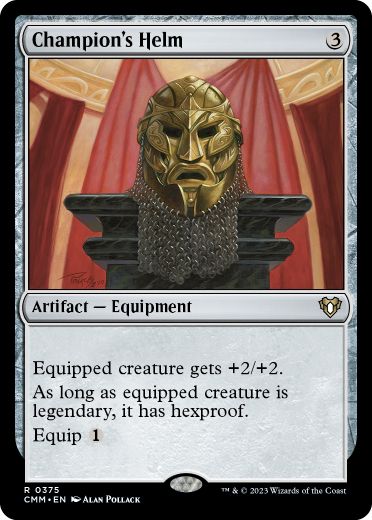 【ENG】【Foil】《勇者の兜/Champion's Helm》[CMM]