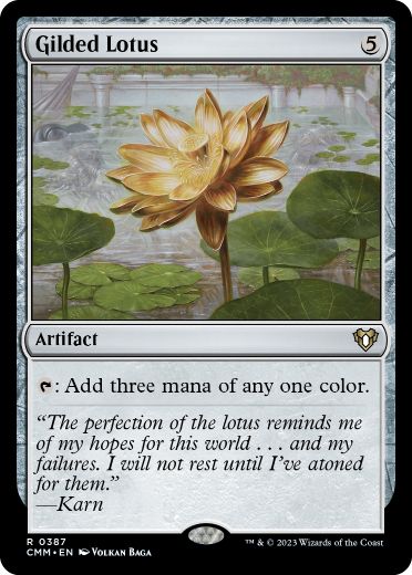 【ENG】【Foil】《金粉の水蓮/Gilded Lotus》[CMM]
