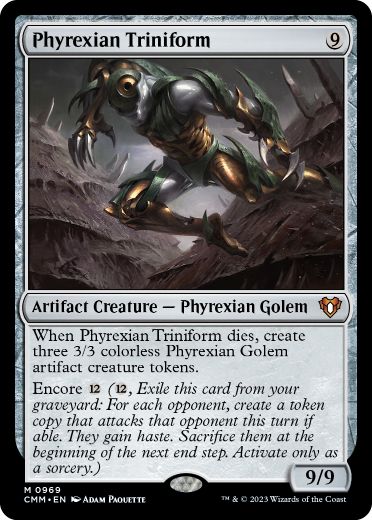【ENG】《ファイレクシアの三重体/Phyrexian Triniform》[CMM]