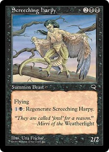 【ENG】《金切り声のハーピー/Screeching Harpy》[TMP]
