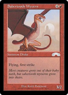 【ENG】《剣歯ワイヴァーン/Sabertooth Wyvern》[EXO]