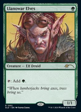 【ENG】【Foil】《ラノワールのエルフ/Llanowar Elves》(1553)[Secret Lair]