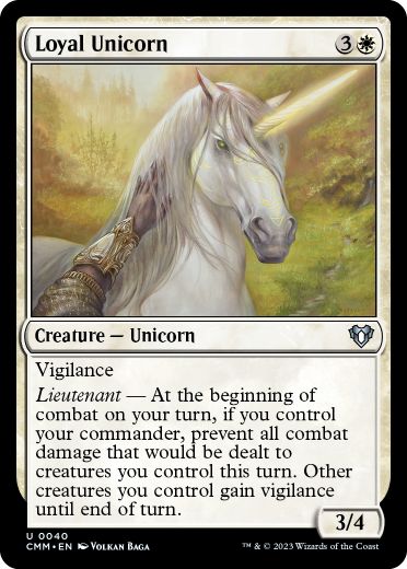 【ENG】《忠実なユニコーン/Loyal Unicorn》[CMM]