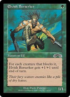 【ENG】《エルフの狂戦士/Elvish Berserker》[EXO]