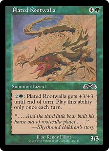 【ENG】《板金鎧のルートワラ/Plated Rootwalla》[EXO]