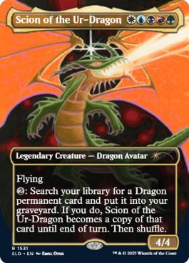 【ENG】【Foil】《始祖ドラゴンの末裔/Scion of the Ur-Dragon》(1531)[Secret Lair]
