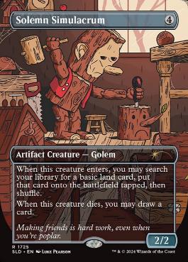 【ENG】【Foil】《真面目な身代わり/Solemn Simulacrum》(1725)[Secret Lair]