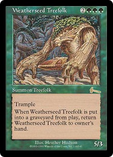 【ENG】《ウェザーシード・ツリーフォーク/Weatherseed Treefolk》[ULG]