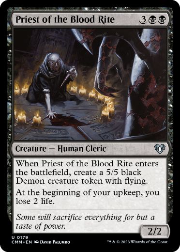 【ENG】【Foil】《血の儀式の司祭/Priest of the Blood Rite》[CMM]