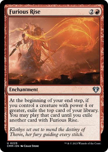 【ENG】【Foil】《猛然たる顕現/Furious Rise》[CMM]