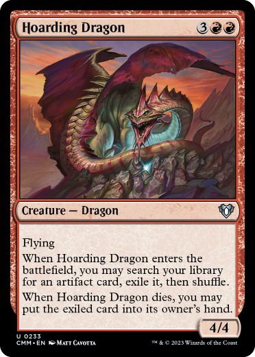 【ENG】【Foil】《溜め込むドラゴン/Hoarding Dragon》[CMM]