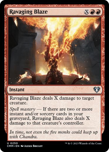 【ENG】【Foil】《残虐無道の猛火/Ravaging Blaze》[CMM]