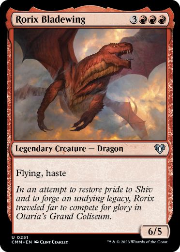 【ENG】【Foil】《刃の翼ロリックス/Rorix Bladewing》[CMM]