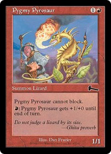 【ENG】【Foil】《ピグミー・パイロザウルス/Pygmy Pyrosaur》[ULG]
