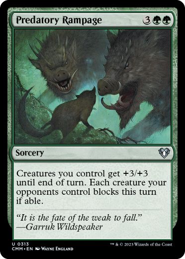 【ENG】【Foil】《捕食者の暴力/Predatory Rampage》[CMM]