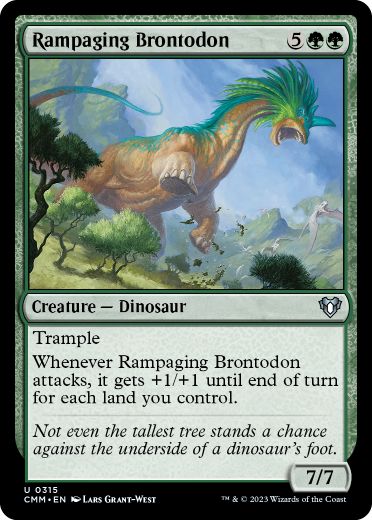 【ENG】【Foil】《暴れ回るブロントドン/Rampaging Brontodon》[CMM]