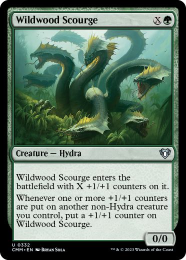 【ENG】【Foil】《野生林の災い魔/Wildwood Scourge》[CMM]