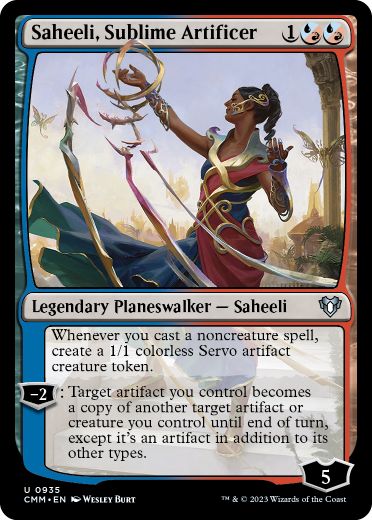 【ENG】《崇高な工匠、サヒーリ/Saheeli, Sublime Artificer》[CMM]