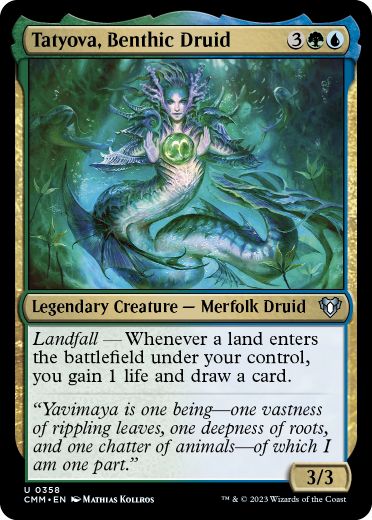 【ENG】【Foil】《水底のドルイド、タトヨヴァ/Tatyova, Benthic Druid》[CMM]