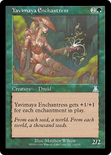 【ENG】《ヤヴィマヤの女魔術師/Yavimaya Enchantress》[UDS]
