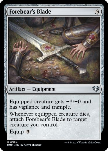 【ENG】【Foil】《先祖の刃/Forebear's Blade》[CMM]