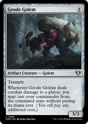 【ENG】【Foil】《晶洞ゴーレム/Geode Golem》[CMM]