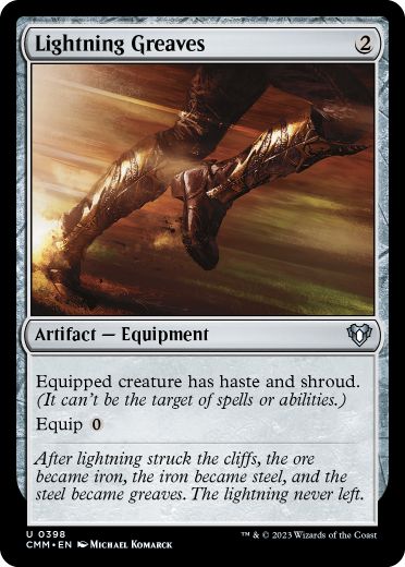 【ENG】【Foil】《稲妻のすね当て/Lightning Greaves》[CMM]