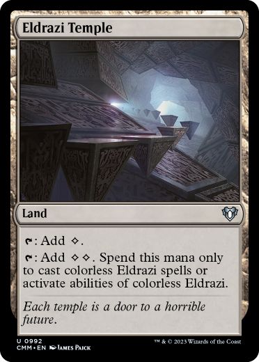 【ENG】《エルドラージの寺院/Eldrazi Temple》[CMM]