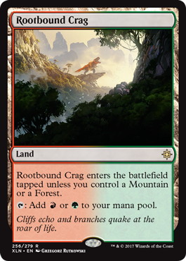 【ENG】《根縛りの岩山/Rootbound Crag》[XLN]