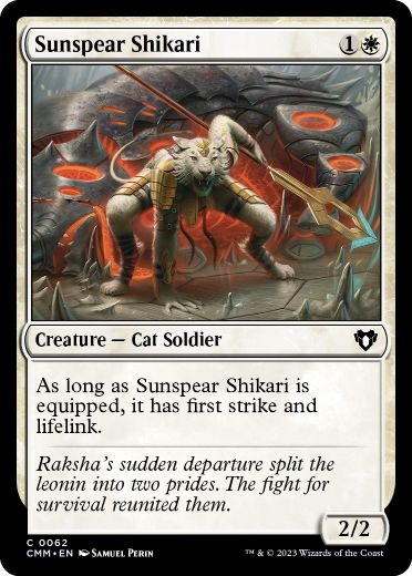 【ENG】【Foil】《太陽の槍のシカール/Sunspear Shikari》[CMM]