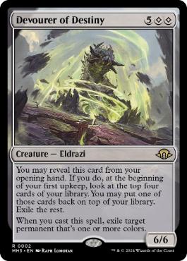 【ENG】【Foil】《運命を貪るもの/Devourer of Destiny》[MH3]