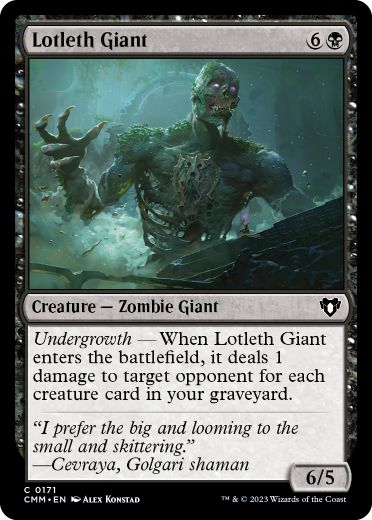 【ENG】【Foil】《ロッテスの巨人/Lotleth Giant》[CMM]