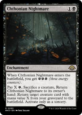【ENG】【Foil】《黄泉帰る悪夢/Chthonian Nightmare》[MH3]