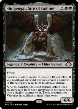 【ENG】【Foil】《飢饉の祖、シルゲンガー/Shilgengar, Sire of Famine》[MH3]