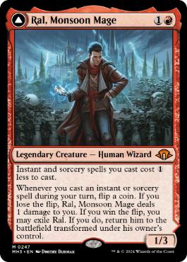 【ENG】【Foil】《モンスーンの魔道士、ラル/Ral, Monsoon Mage》[MH3]