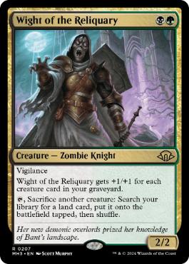 【ENG】【Foil】《聖遺のワイト/Wight of the Reliquary》[MH3]