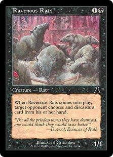 【ENG】【Foil】《貪欲なるネズミ/Ravenous Rats》[UDS]