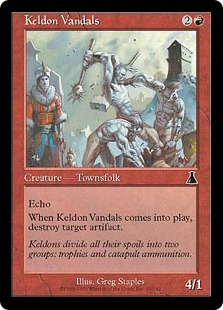 【ENG】【Foil】《ケルドの蛮人/Keldon Vandals》[UDS]